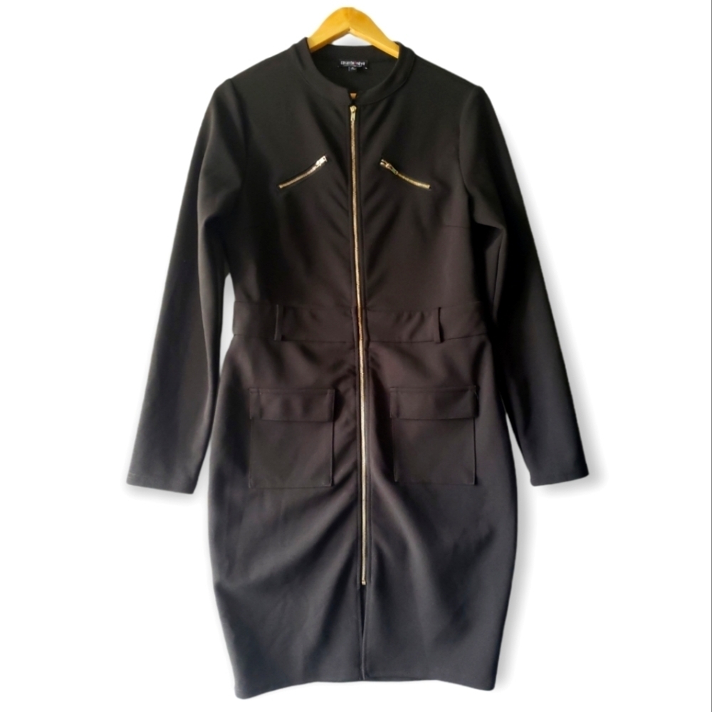 Fashion Nova Full Zip Dress